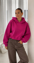 SW576 Fuchsia Cosy Warm Hoodie