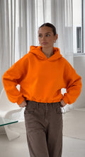 SW584 Orange Cosy Warm Hoodie