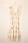 TDOEM Ornate Embroidered Maxi Dress — White