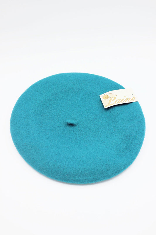 HO5020 Classic Wool Beret - Turquoise 2