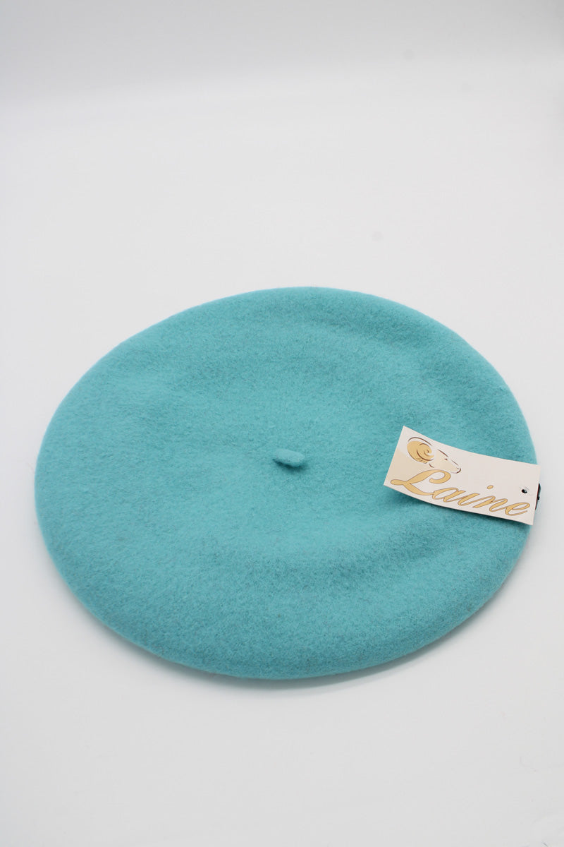 HO5020 Classic Wool Beret - Turquoise 3