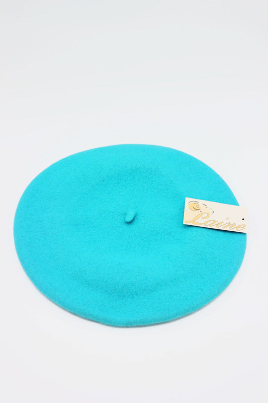 HO5020 Classic Wool Beret - Turquoise 4