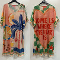 VIBBN Bonbon Tropical Lurex Dress