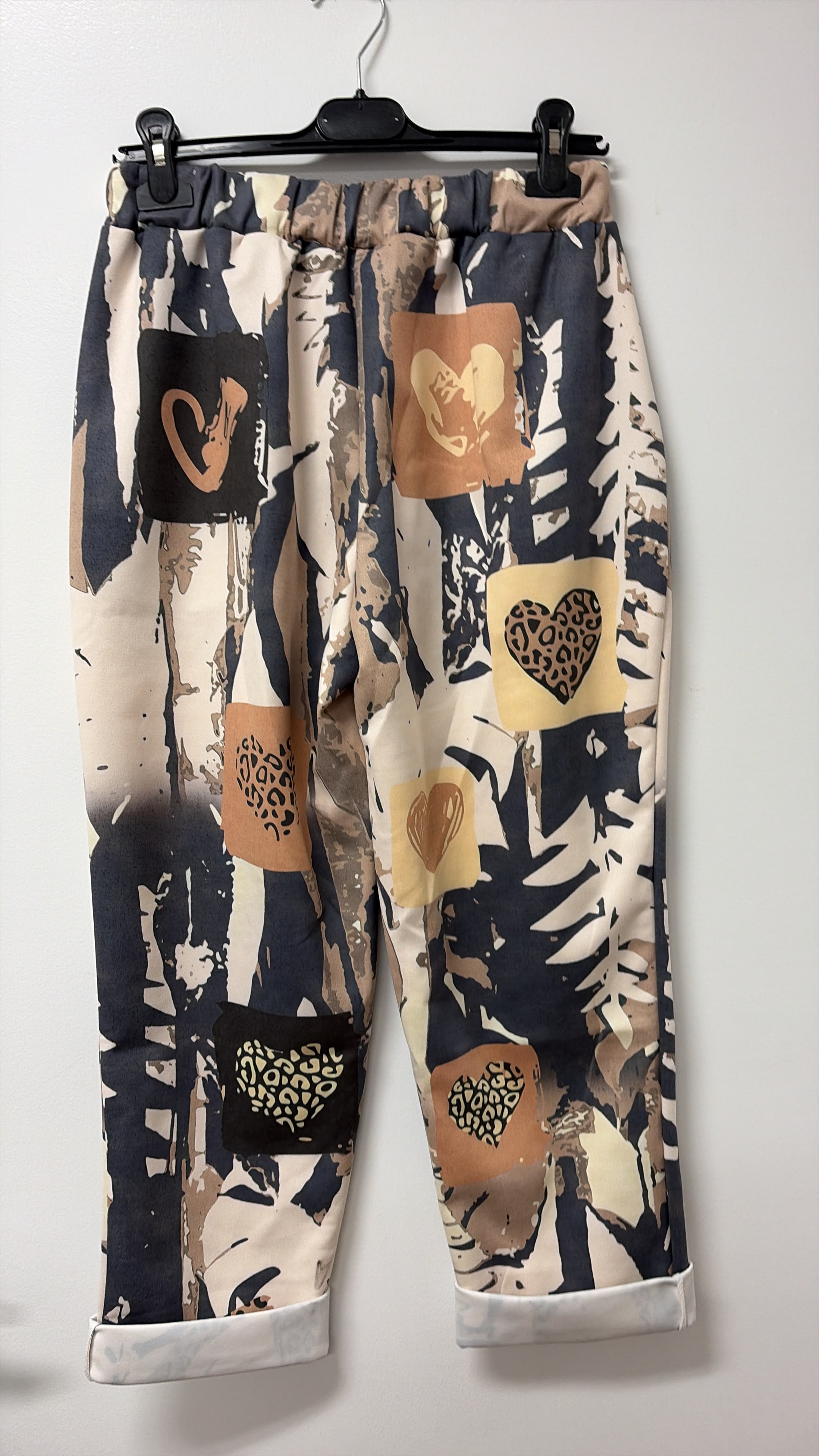 VIFRH Fern Leaf Heart Jogger Pants Navy