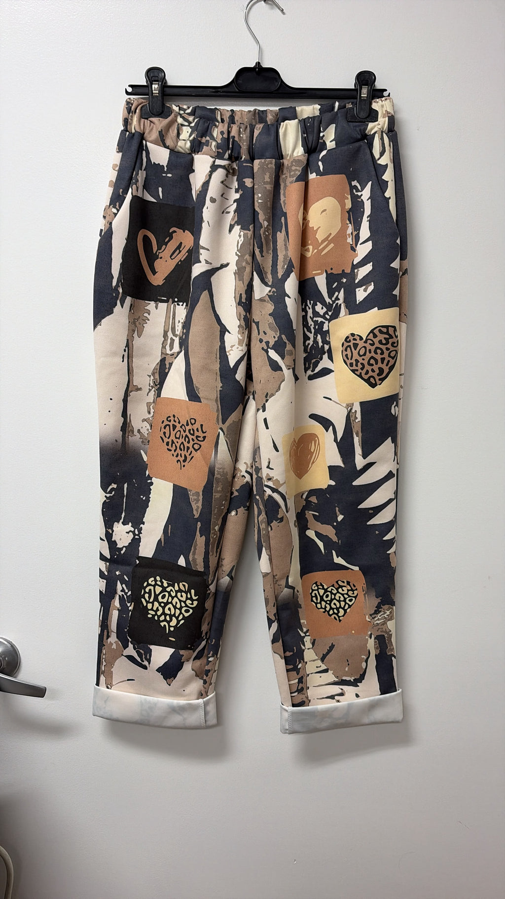 VIFRH Fern Leaf Heart Jogger Pants Navy