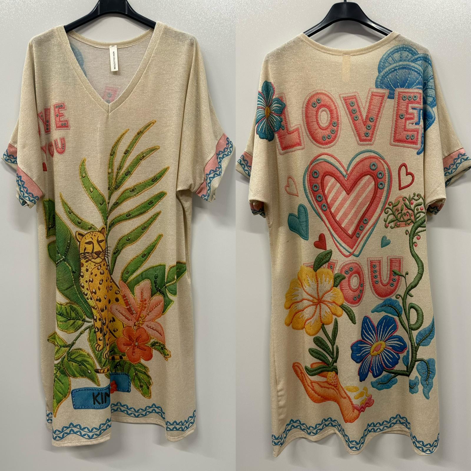 VIJK Jungle Leopard Lurex Dress