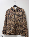 VILPH Leopard Print Hoodie Brown