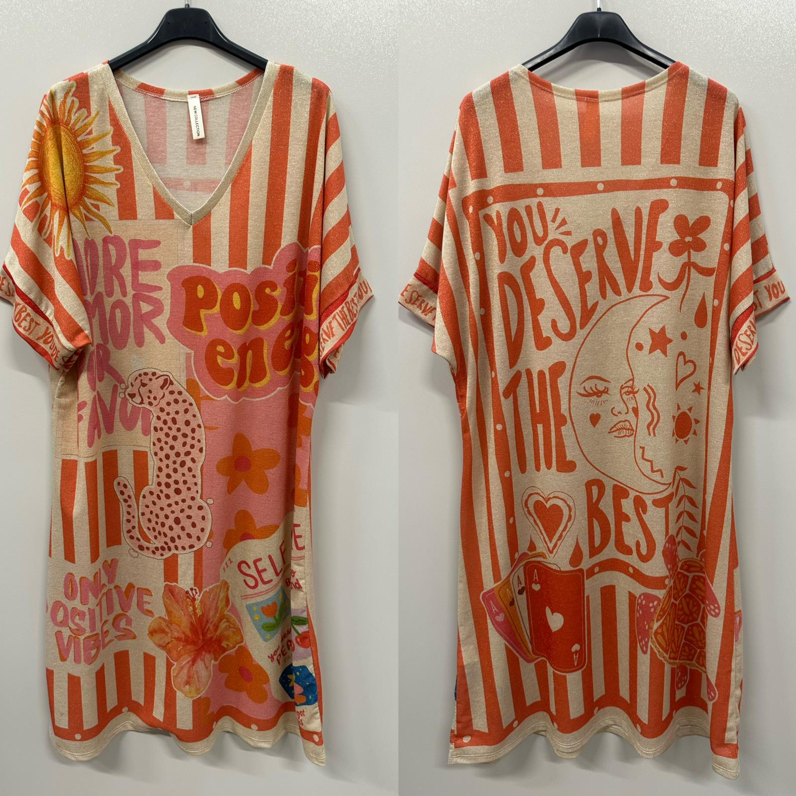 VIPVB Positive Vibes Lurex Dress