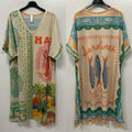 VISAR Sardines Print Lurex Dress