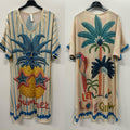 VISPR Summer Pineapple Lurex Dress