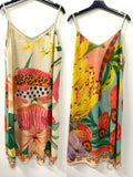 VITFL Tropical Fruit Leopard Lurex Dress