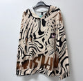VITLH Tiger Leopard Face Hoodie Off-White