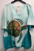 VITRT Turtle Print Sweater