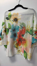 VIWCF Watercolor Floral Knit Top