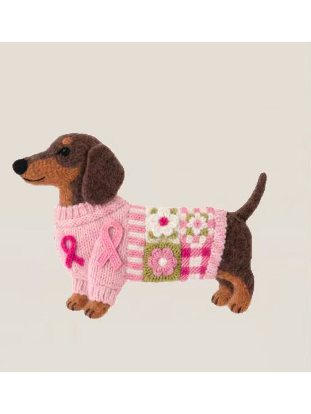 VLTDAPK Dachshund Print T-Shirt Pink