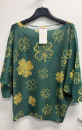 VISSPGLN Italian OS St. Patrick Golden Shamrock Knit
