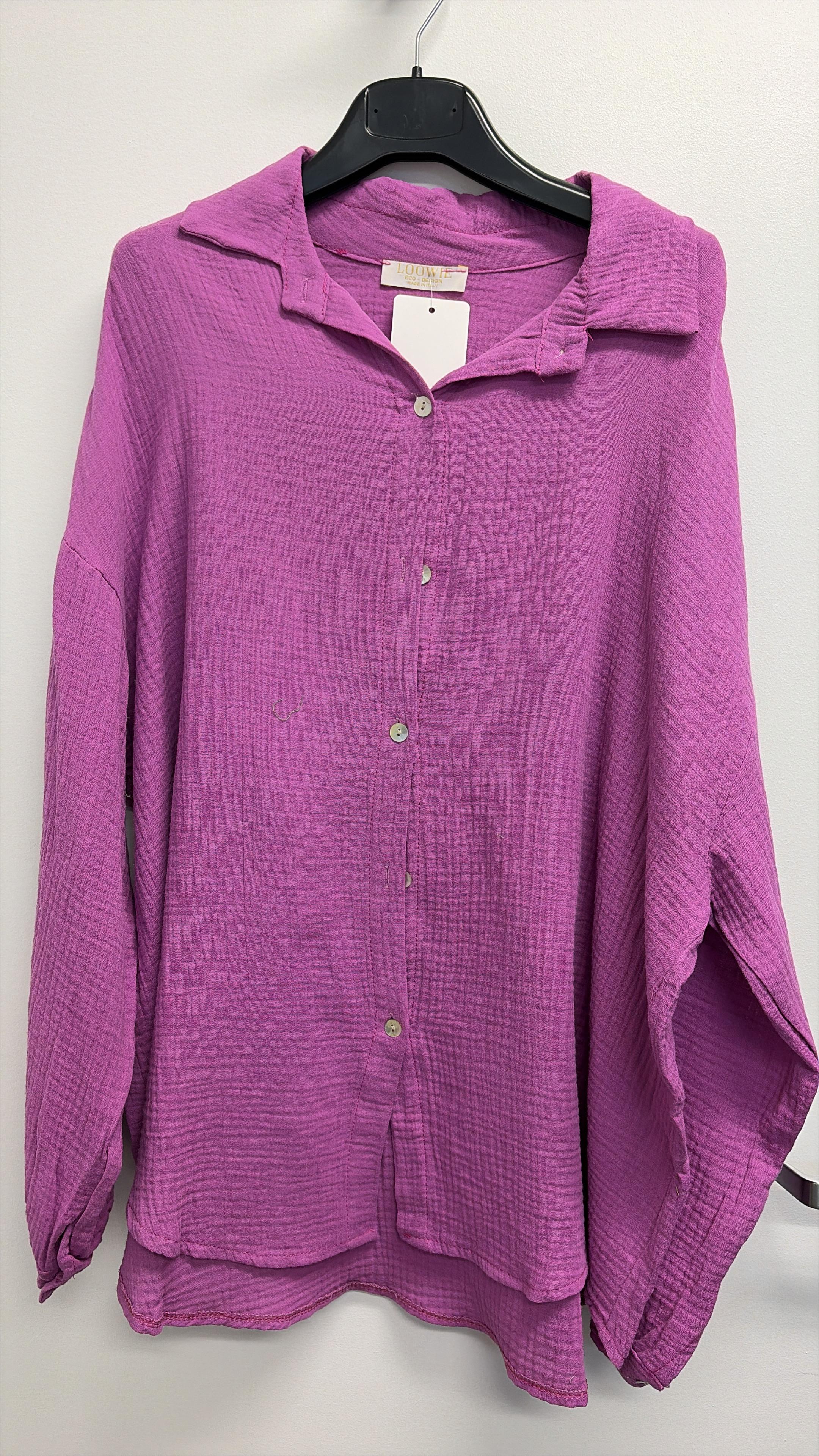 VIEYERY Italian OS Raspberry Gauze Cotton Cover Up