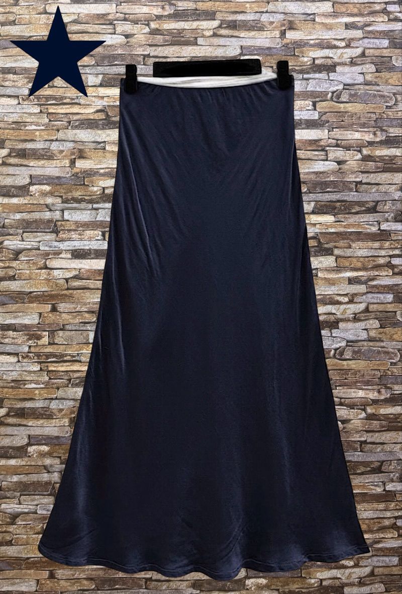 ESS2 Italian OS Viscose Satin Bias-Cut Midi Skirt - 18 Colors