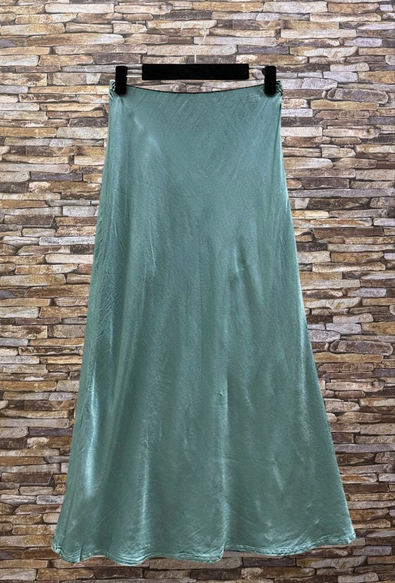 ESS2 Italian OS Viscose Satin Bias-Cut Midi Skirt - 18 Colors