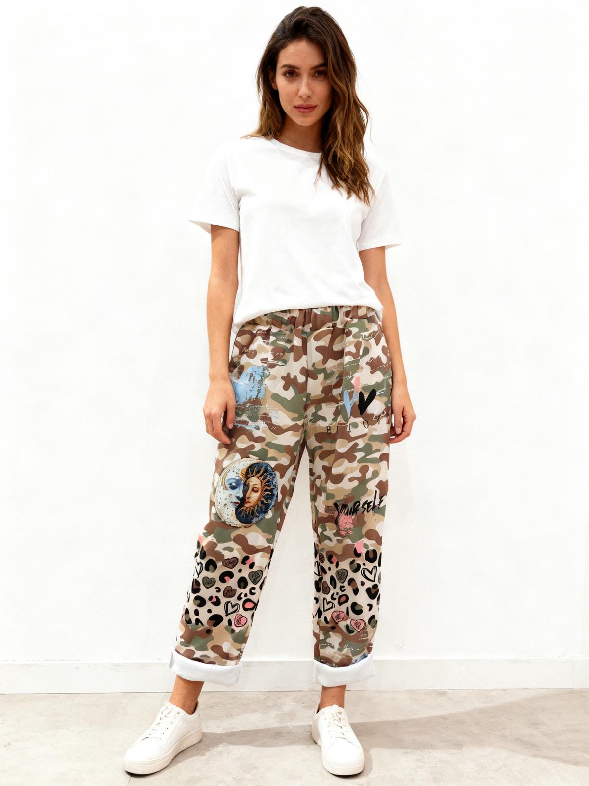 VISRPCOHPG Italian OS Camo Heart Patch Graphic Pants