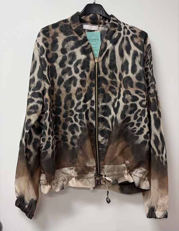 ZOJ03 Lightweight Leopard Print Tencel Jacket