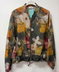 ZOJ14 Lightweight Charcoal Watercolor Floral Tencel Jacket