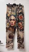ZOLP4 Beige Venice Print Pants