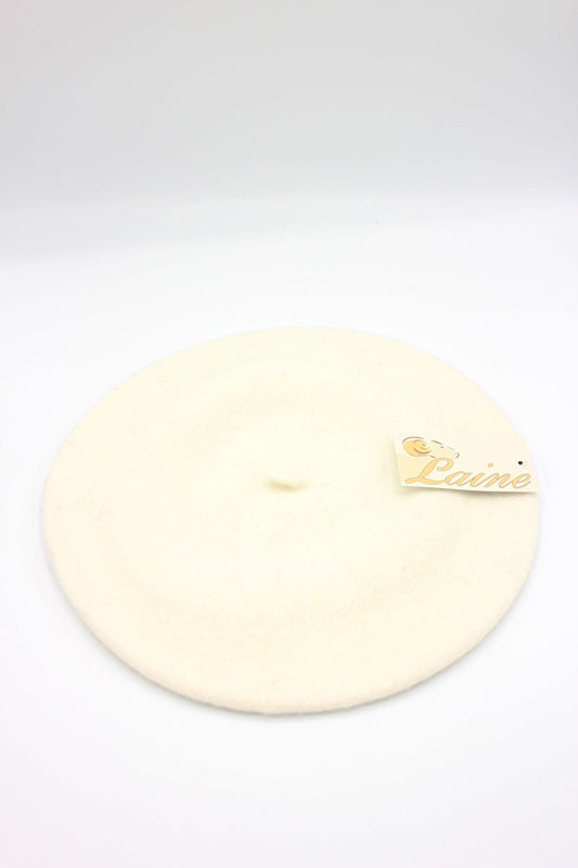 HO5020 Classic Wool Beret - White