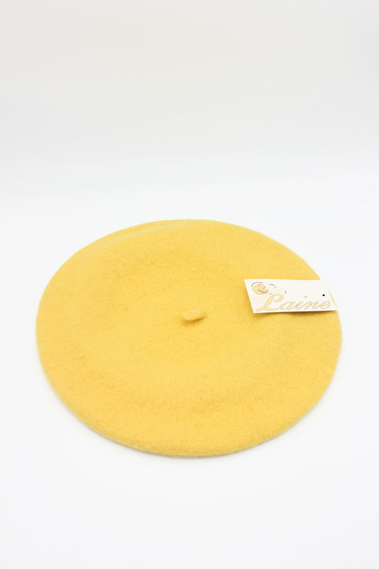 HO5020 Classic Wool Beret - Yellow