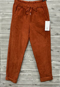 ZO7 Orange Corduroy Jogger Pants