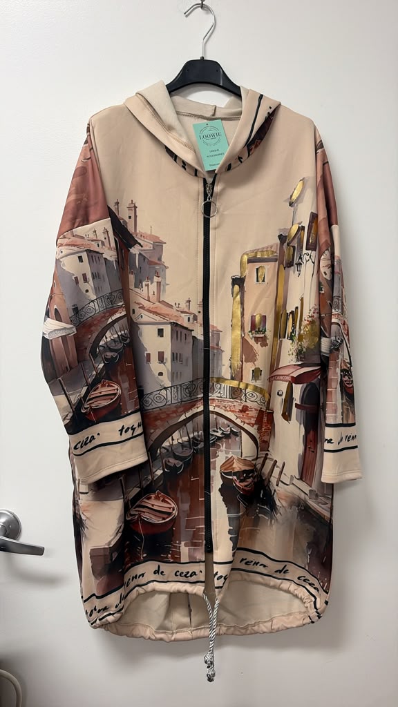 ZOJ21 Beige Venice Long Zip Jacket