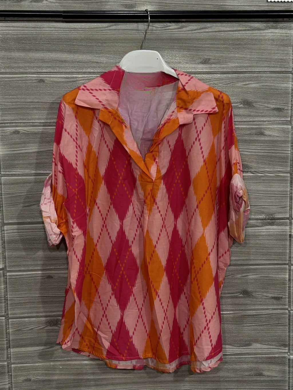 ZOPB4BL Printed Blouse Blush