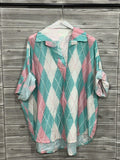 ZOPB4OW Printed Blouse Ocean Wave