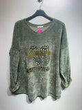 CO37 Khaki Heart Print Tunic