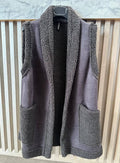 VIJAG Italian Gray One Size Plush Vest w/2 Pockets LOOWIE