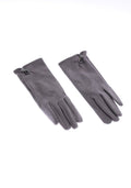JA363 Light Grey Faux Suede Gloves