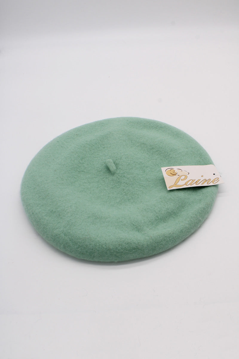 HO5020 Classic Wool Beret - Pastel Green