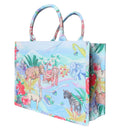MM426 Tropical Animal Blue Cotton Beach Bag LOOWIE