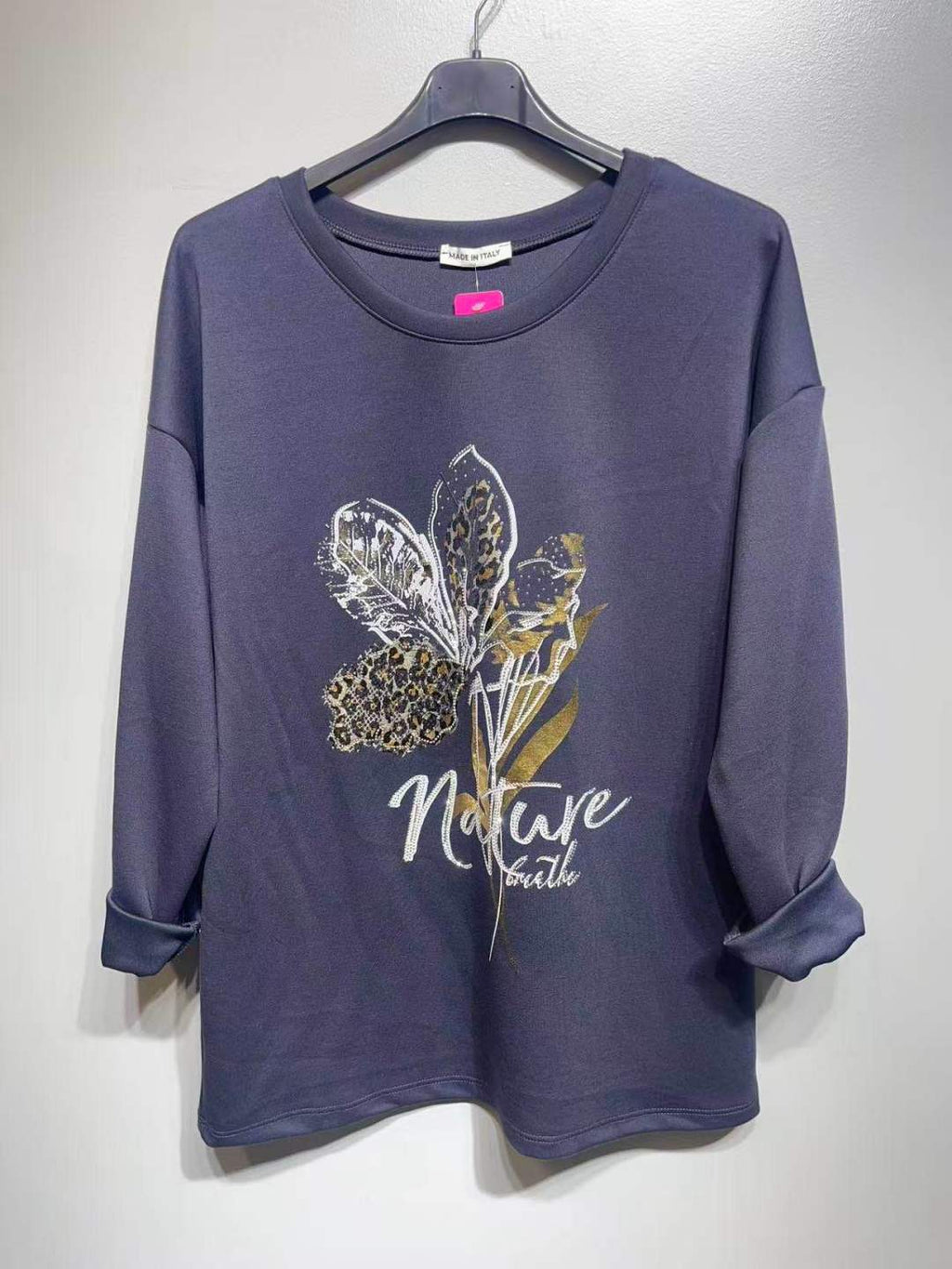 CO32 Navy Floral Print Tunic