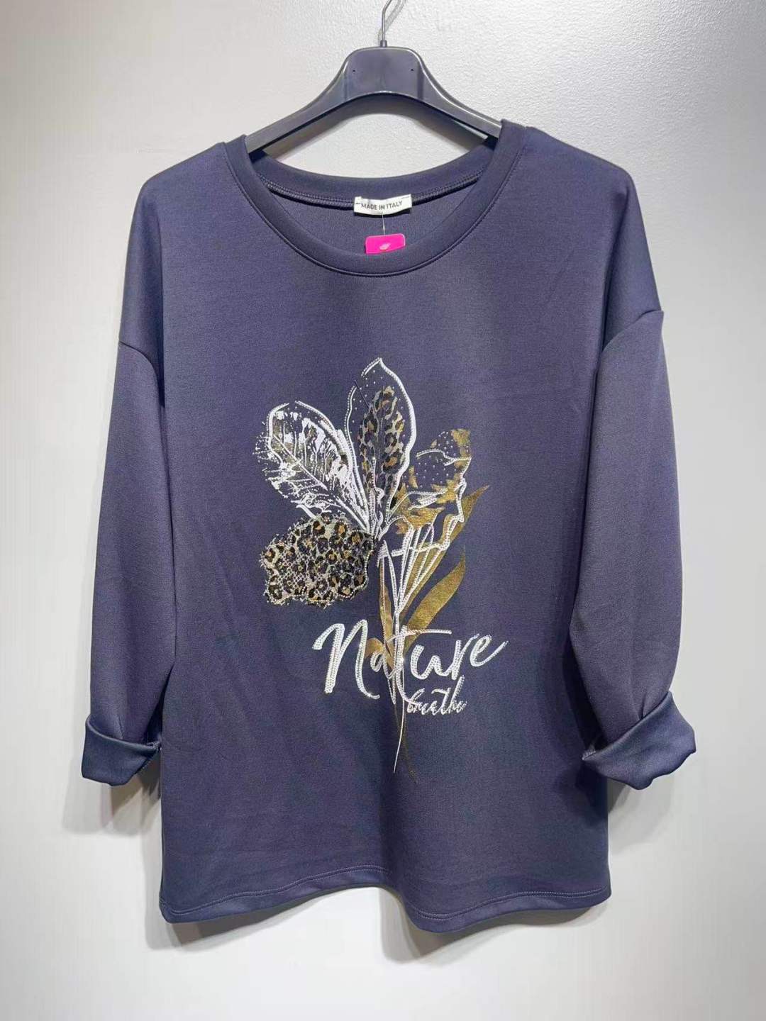 CO32 Navy Floral Print Tunic