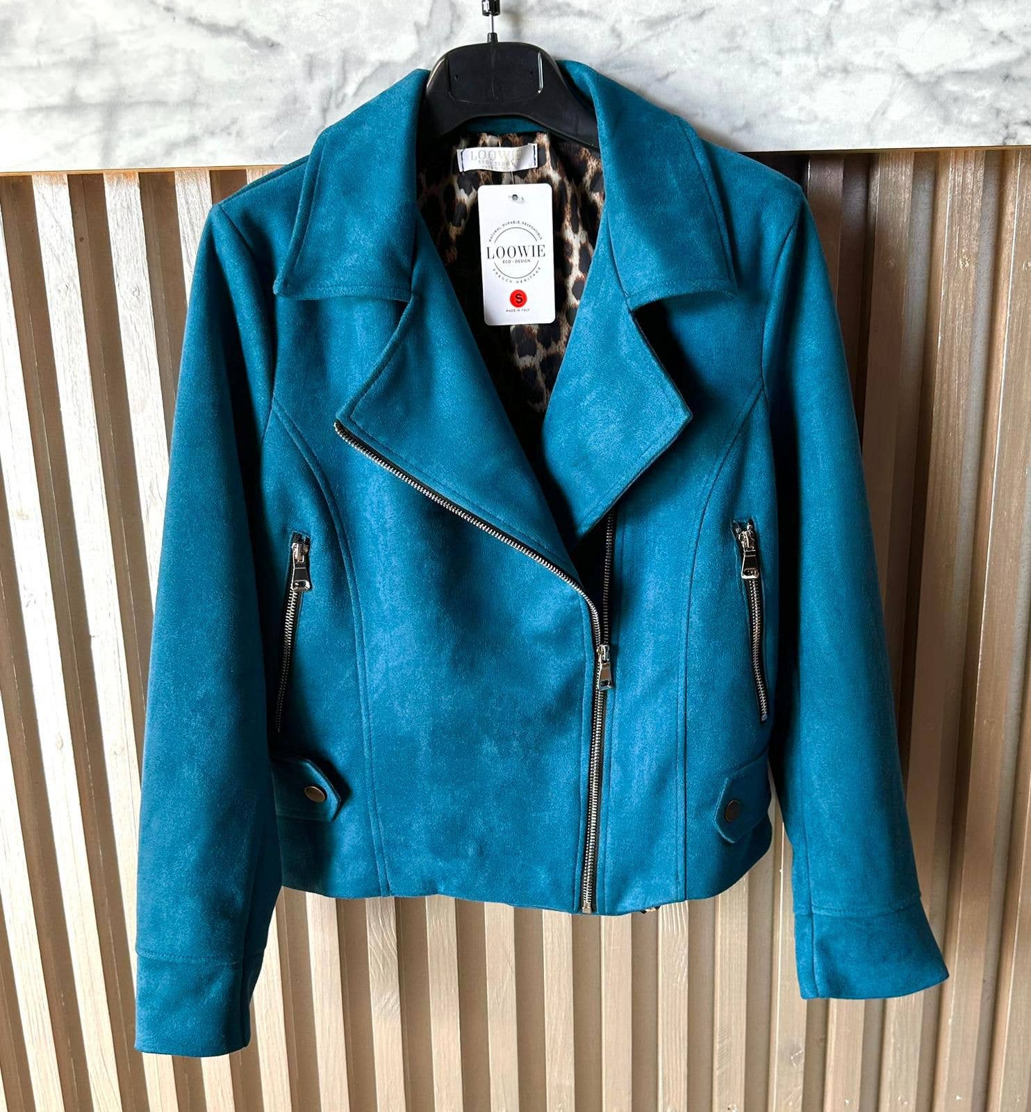 VITE Teal 2 Jacket Pack Italian Vegan Perfecto Fall Suede
