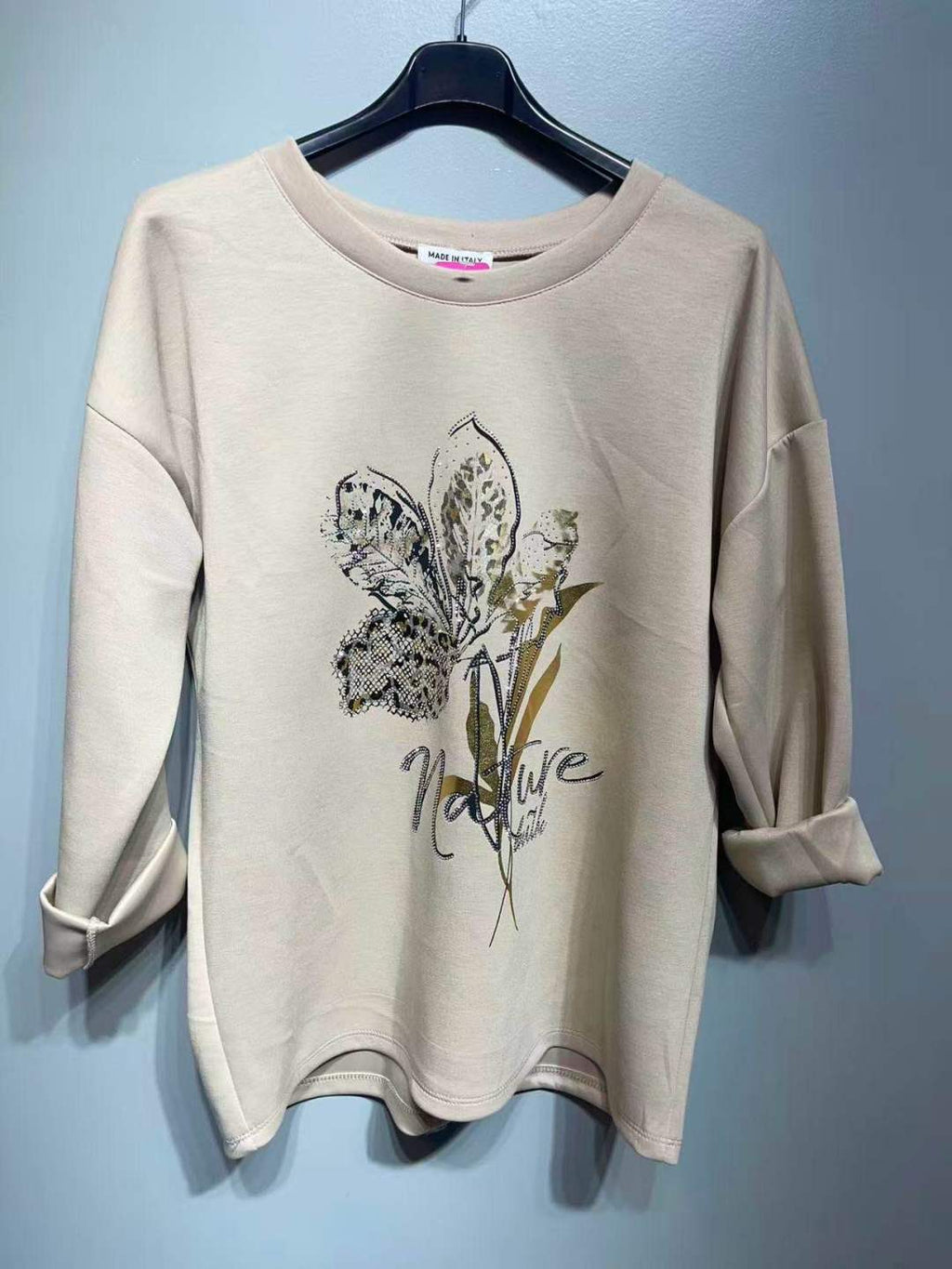 CO30 Beige Floral Print Tunic