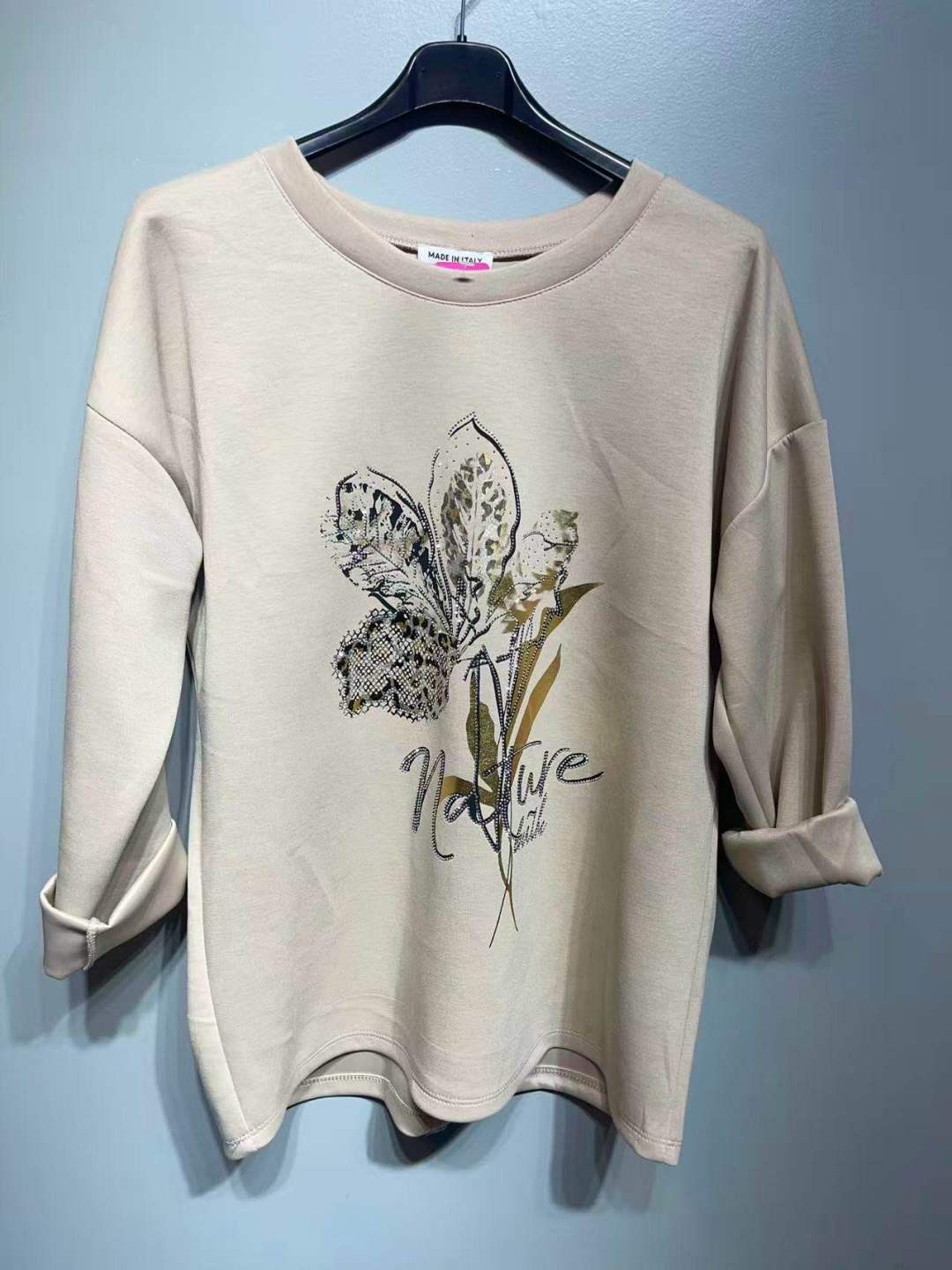CO30 Beige Floral Print Tunic