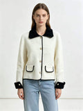 CO67 White Contrast Trim Jacket