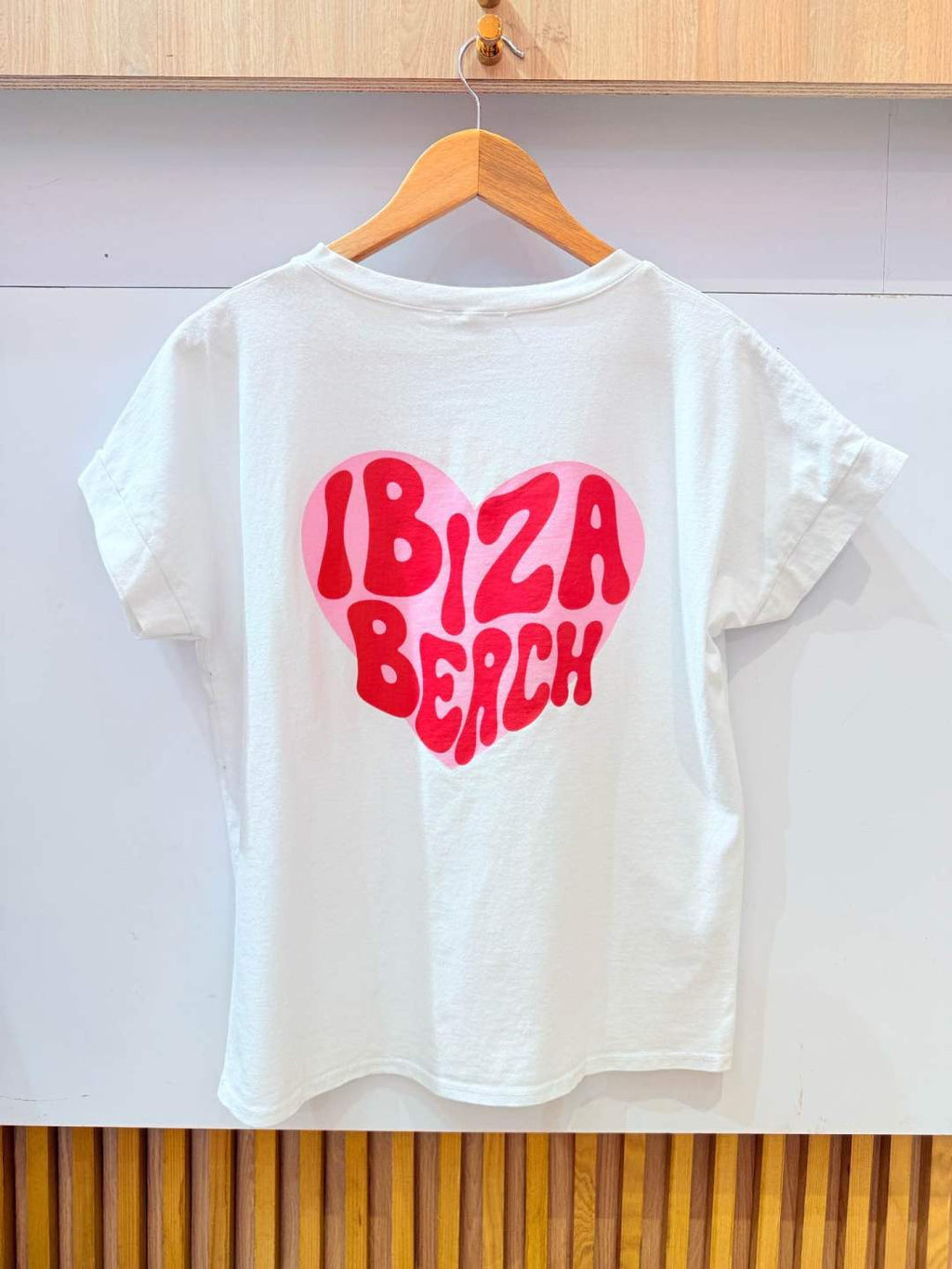 IV0105WH Cotton Ibiza V-Neck T-Shirt Plus Size White