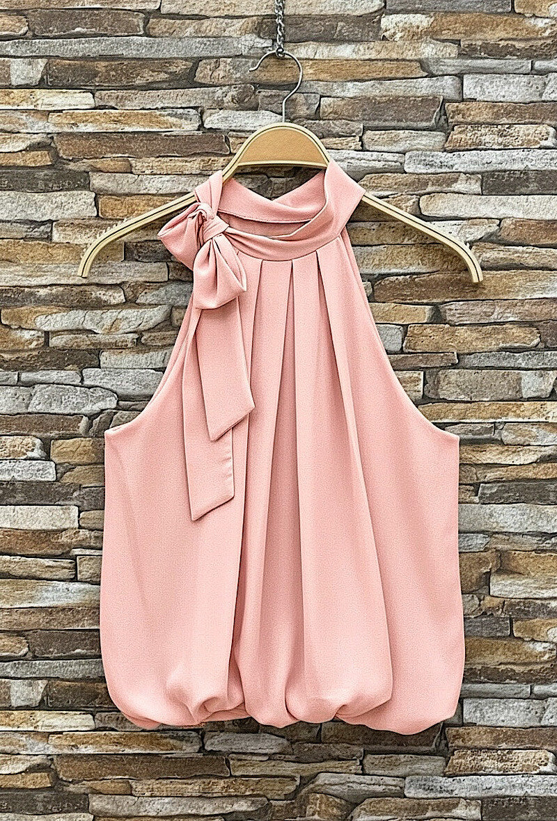ESABBL Anais Pussy Bow Blouse Blush