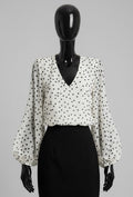 ELAP2 Beige Polka Dot Blouse