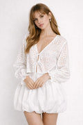 LUEBY Eyelet Blouse Style 2