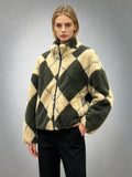 VLBM1 Khaki Diamond Bomber Jacket