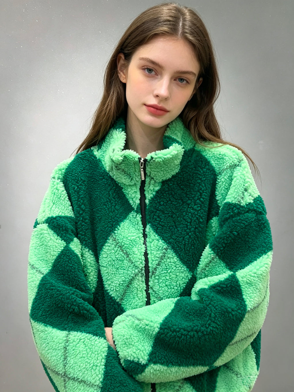 VLBM2 Green Diamond Bomber Jacket